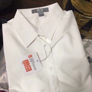 Sơ mi trắng uni + cam, xanh