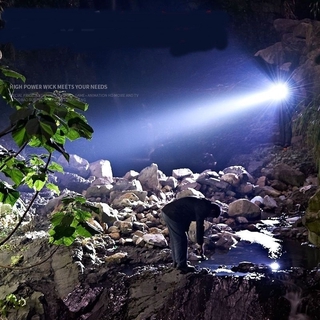 AIC-Mini Flashlight Strong Rechargeable Light Super Bright Long Range Disc herniation Multi-function Small portable Xenon waterproof outdoor Led Home