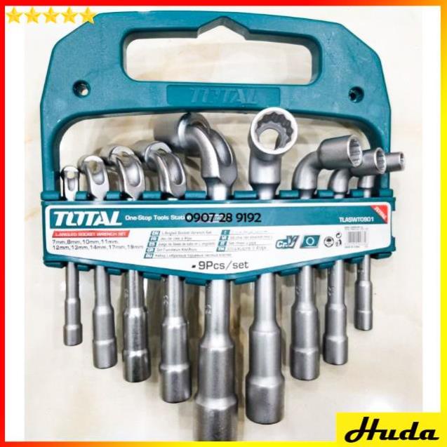 Bộ 6-9 chìa vặn góc L 7-19mm đa năng Total Ingco Bộ điếu chữ L  chìa vặn thép Cr-V chắc chắn 1234