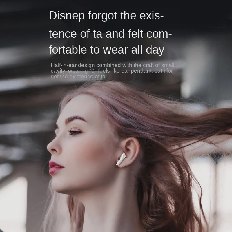 Tai nghe Bluetooth 5.0 DISNEY F2 không dây nhét tai âm thanh nổi giảm ồn không thấm nước với Mic có thể gọi