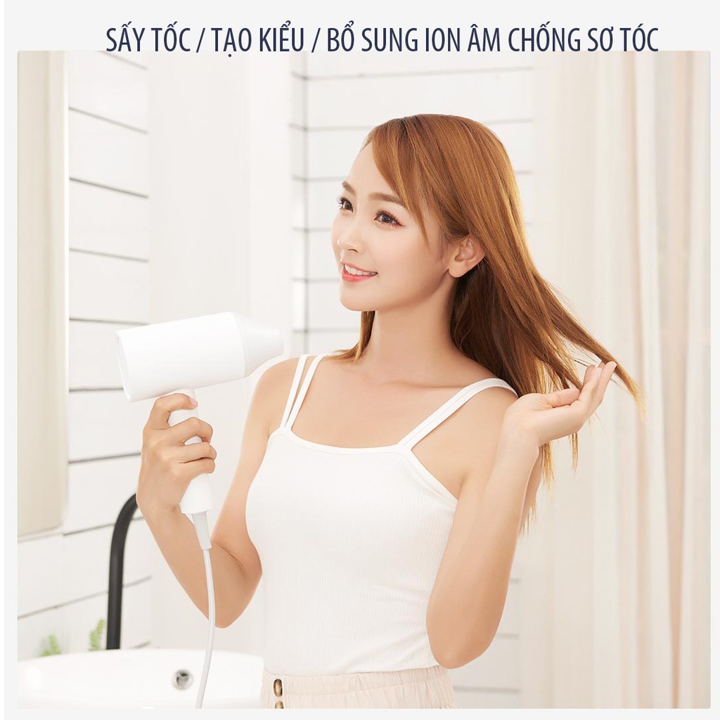 [CHÍNH HÃNG] Máy sấy tóc Xiaomi Showsee, ion âm chống khô tóc, công suất lớn 1800w, chuẩn salon MIJIAMART