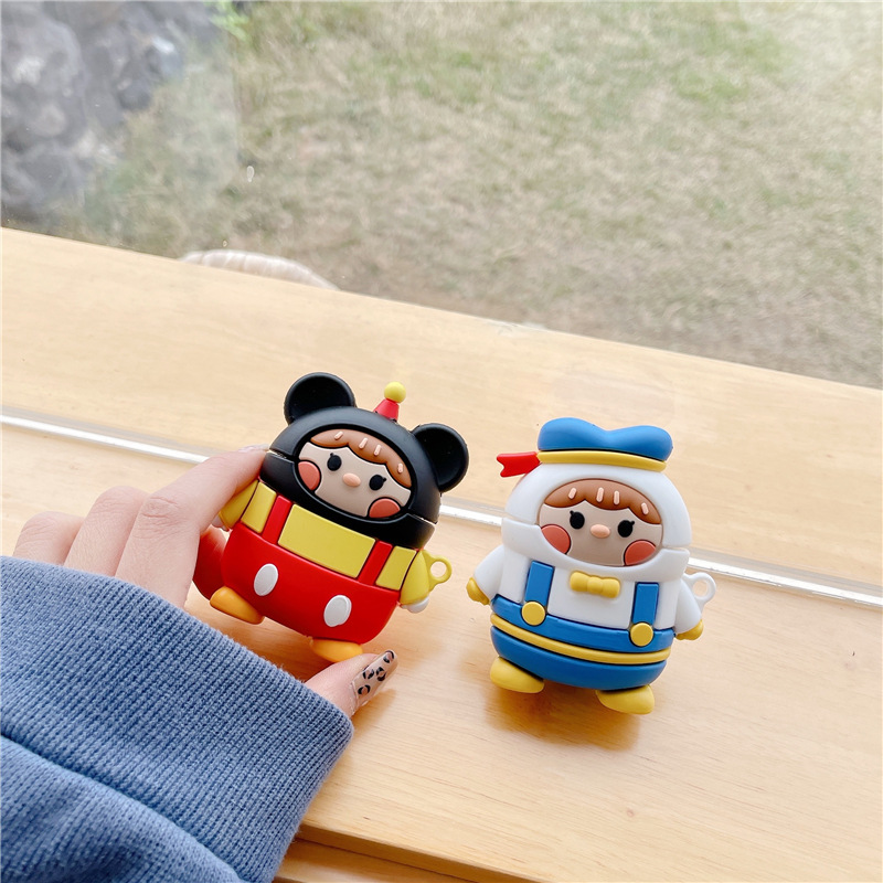 DONALD DUCK Vỏ Bọc Hộp Sạc Tai Nghe Airpods 1 / 2 Pro 3 Hình Nhân Vật Disney Ngộ Nghĩnh