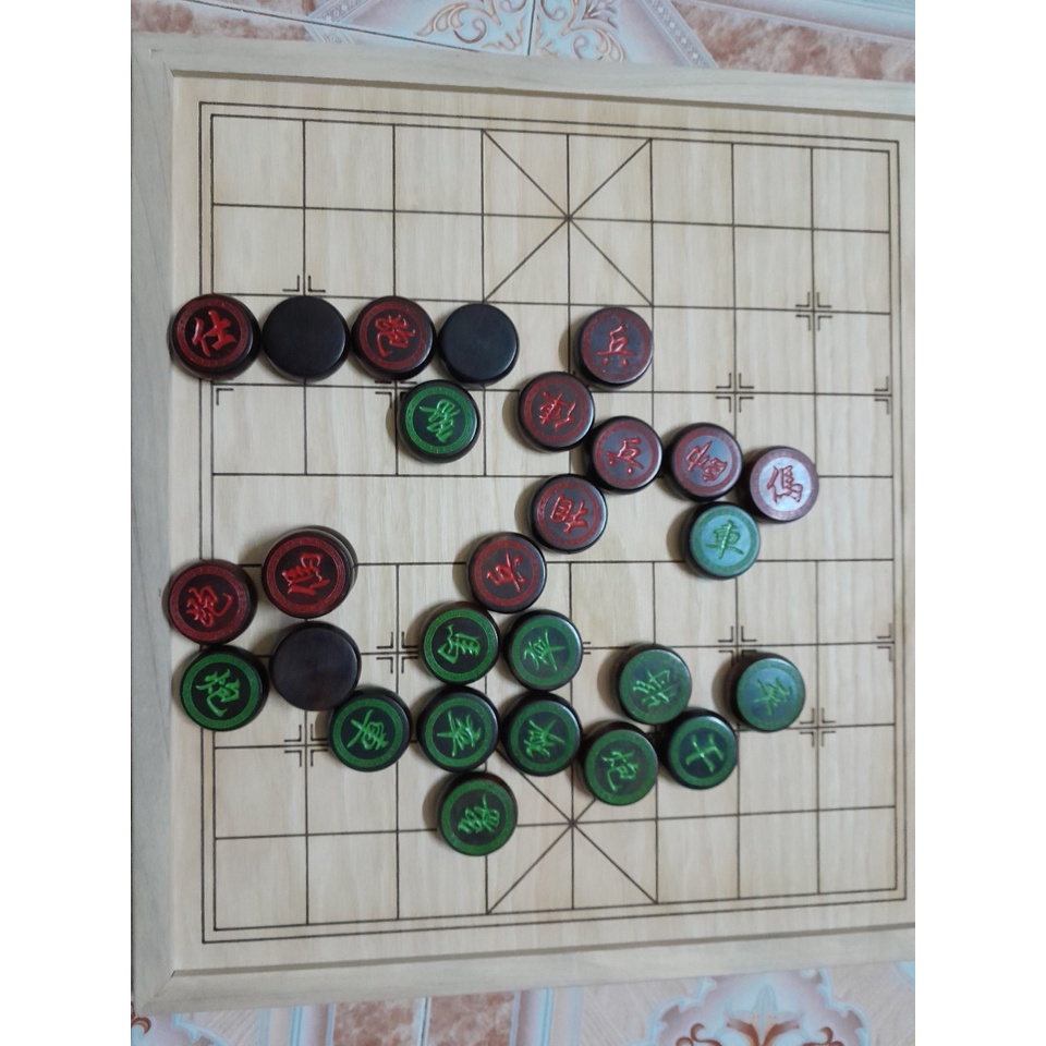 Quân cờ tướng đẹp,bóng.Gỗ hương, sừng, chắc