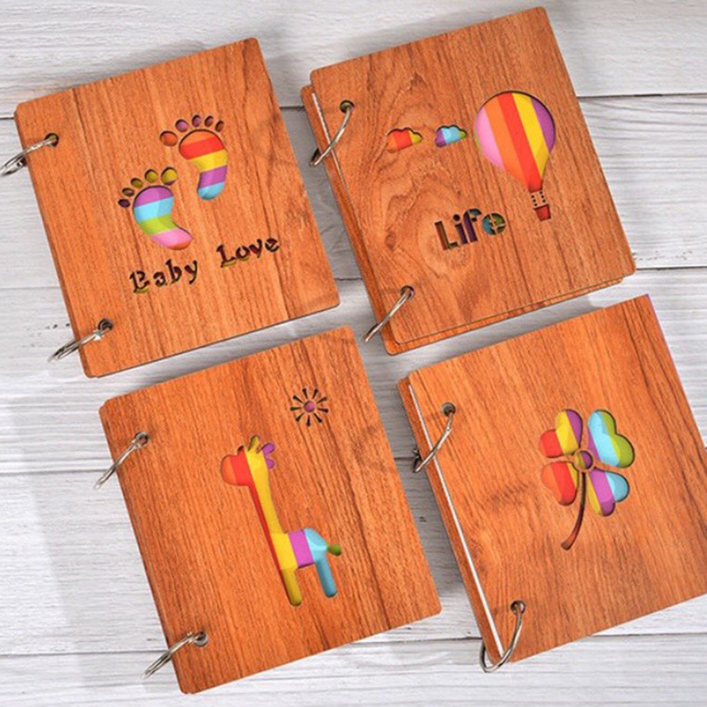 Album Bìa Gỗ 3D ❣️ GIÁ SALE SỐC ❣️ Kích Thước 6x9 cm (Đựng 100 Ảnh) & 9x13 cm (50 Ảnh), Album Ảnh Giá Rẻ Lưu Giữ Kỉ Niệm