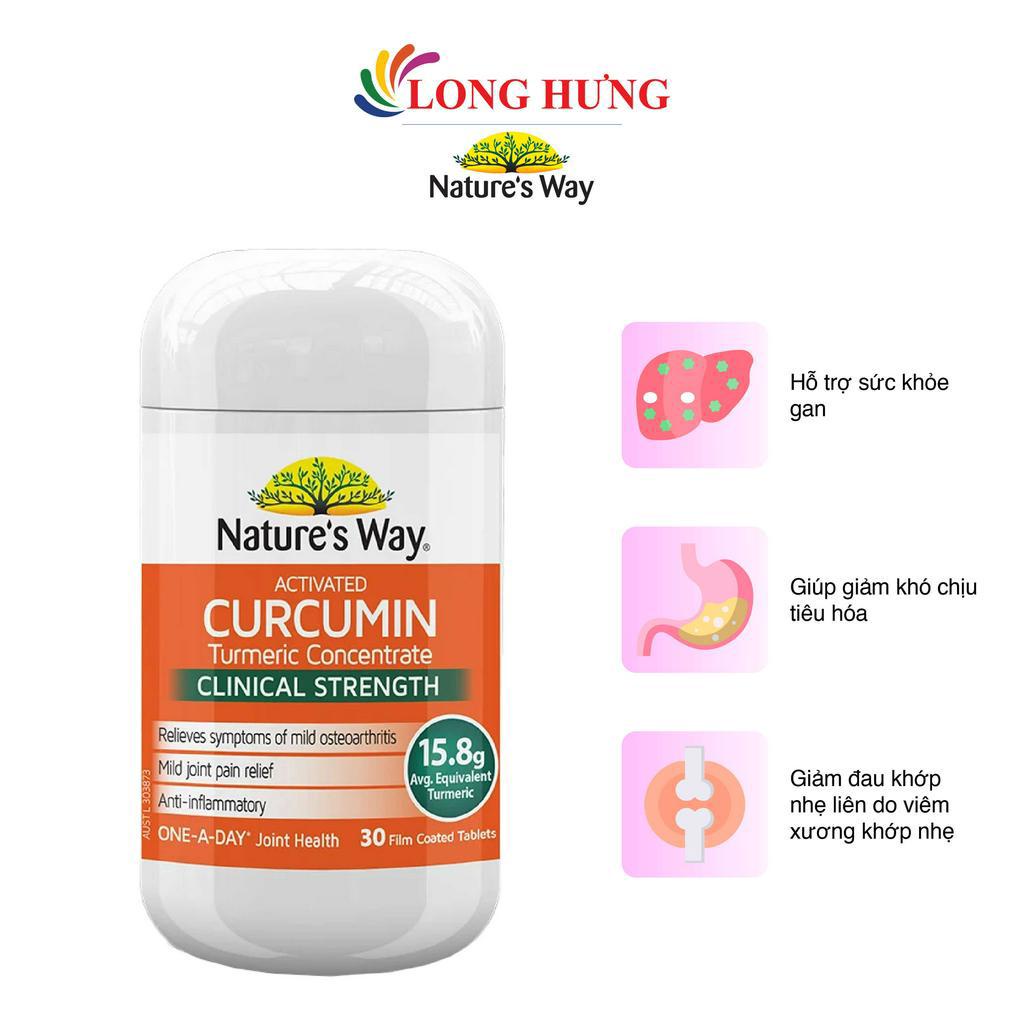 Viên uống Nature's Way Activated Curcumin Clinical Strength hỗ trợ sức khỏe khớp