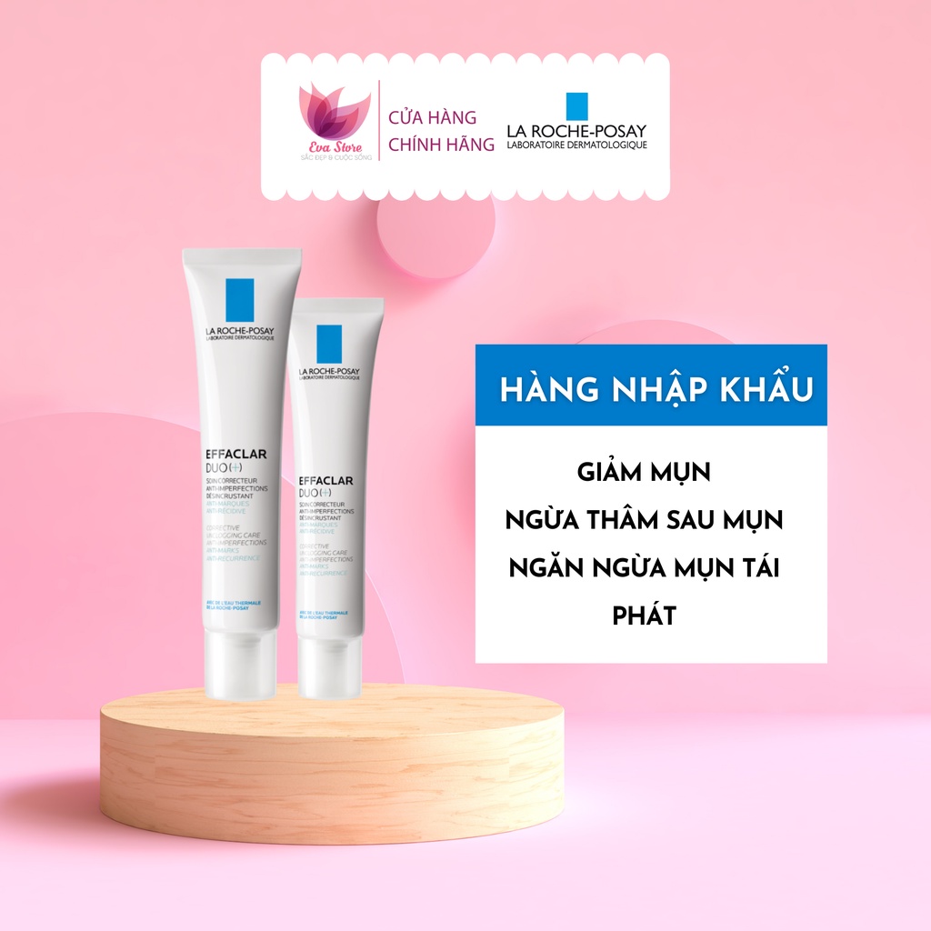 [Nhập khẩu] Kem Dưỡng Da La Roche-Posay Effaclar Duo+ Giúp Giảm Mụn, Ngăn Ngừa Vết Thâm 40ml