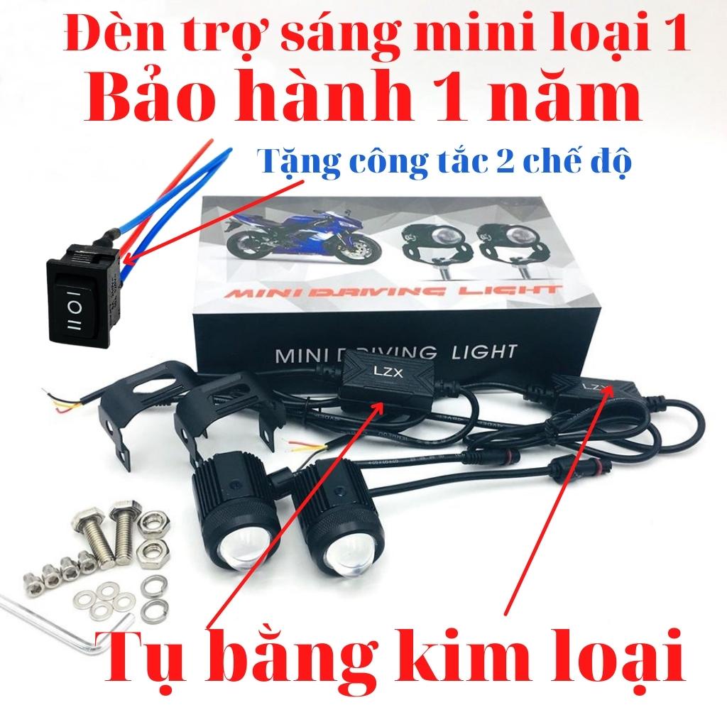 Đèn trợ sáng mini A10 chính hãng loại 1 có 2 chế độ sáng trắng và vàng bảo hành 1 năm tặng công tắc 2 chế độ