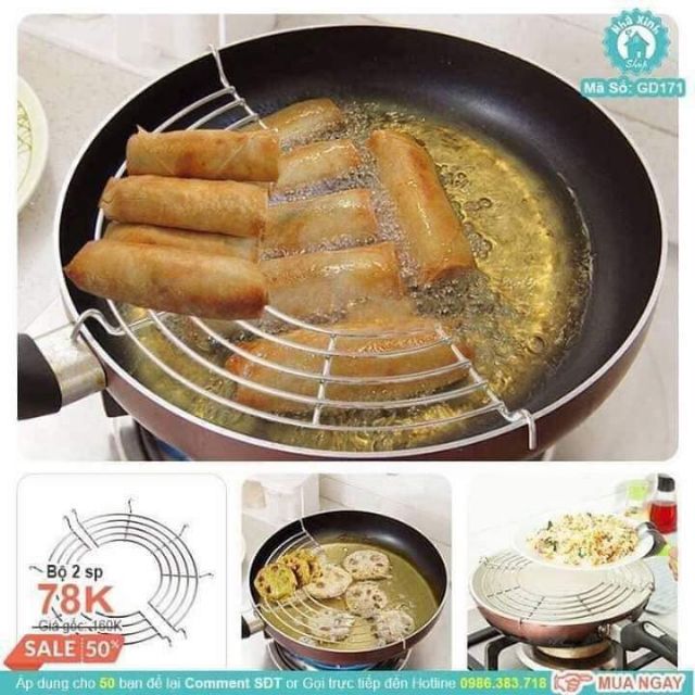 Vỉ gác chảo róc mỡ