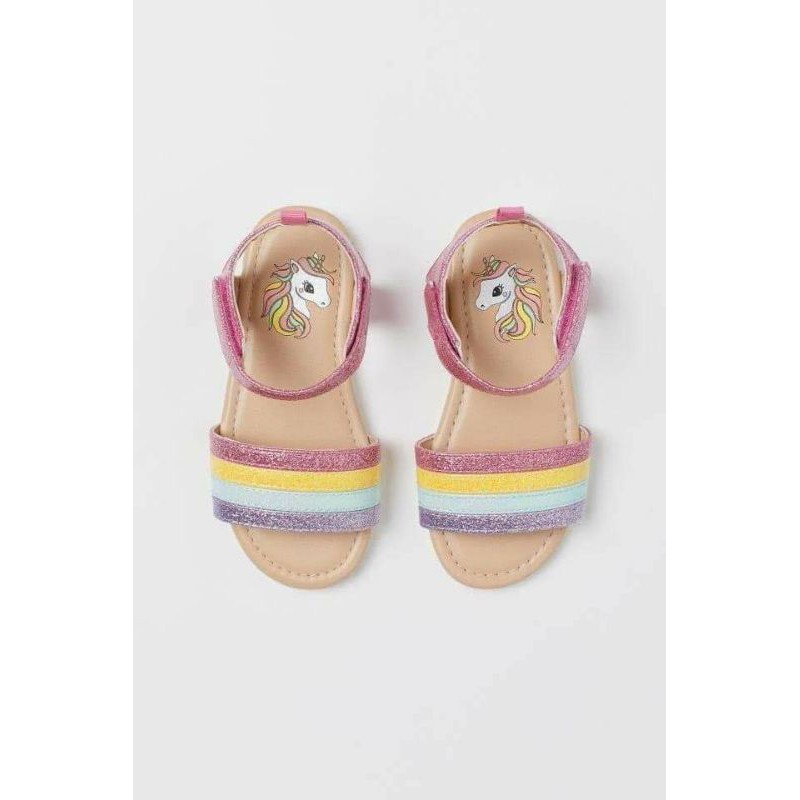 San đan HM họa tiết Pony phiên bản cầu vồng cho bé gái siêu đẹp dòng đại