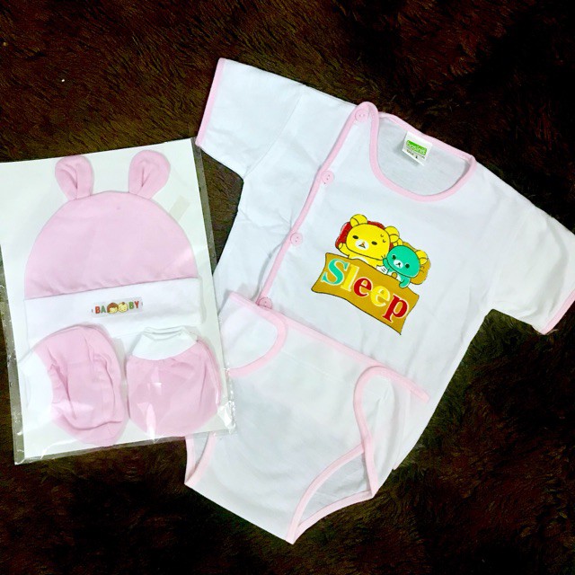 Combo 5 Set Đồ Sơ Sinh Bossinis Cho Bé