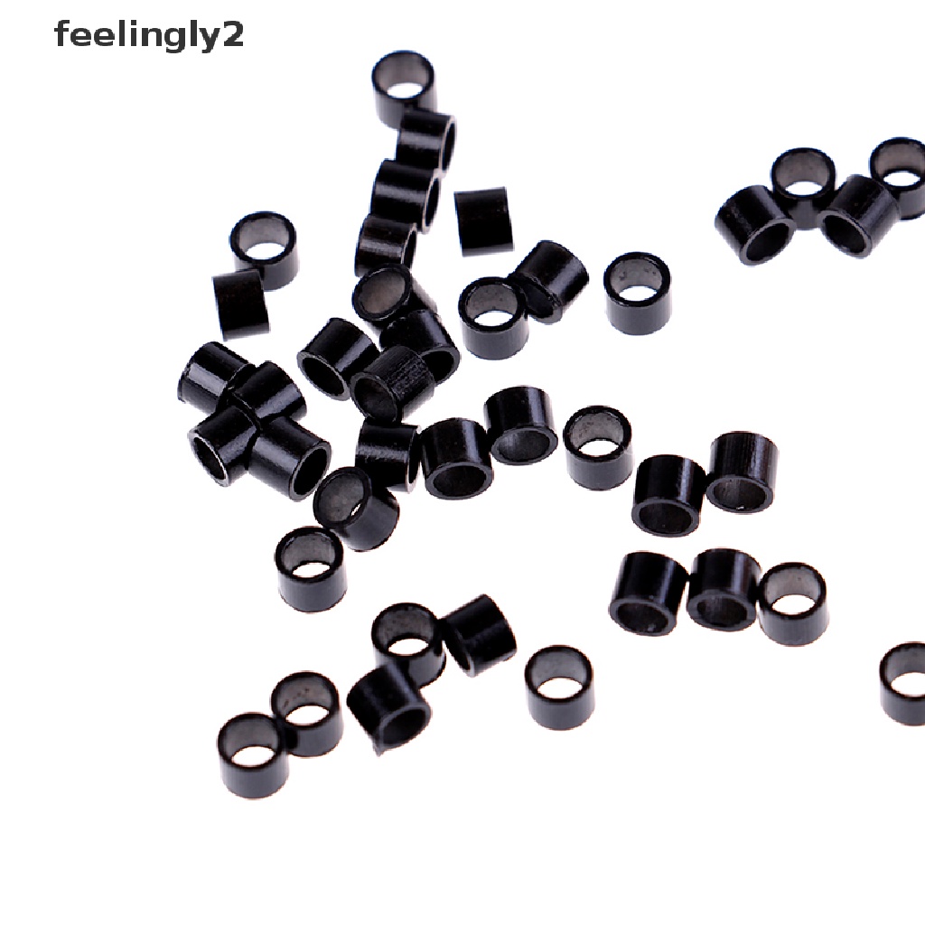 Set 500 Hạt silicone 4mm Chuyên Dụng Cho Nối Tóc Người