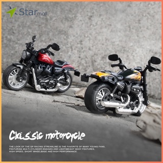 Mô hình xe mô tô Harley Davidson cổ điển bằng hợp kim độc đáo sống động