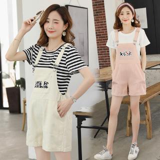 Quần Yếm Ngắn Thoải Mái Cho Bà Bầu