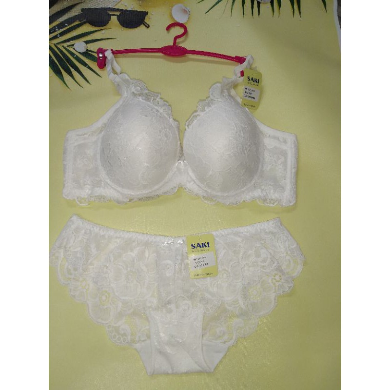 SET ÁO NGỰC + QUẦN LÓT BIG SIZE REN CÓ GỌNG MÚT MỎNG NÂNG NGỰC 3 KHÓA CÀI 619 + 389 . | BigBuy360 - bigbuy360.vn