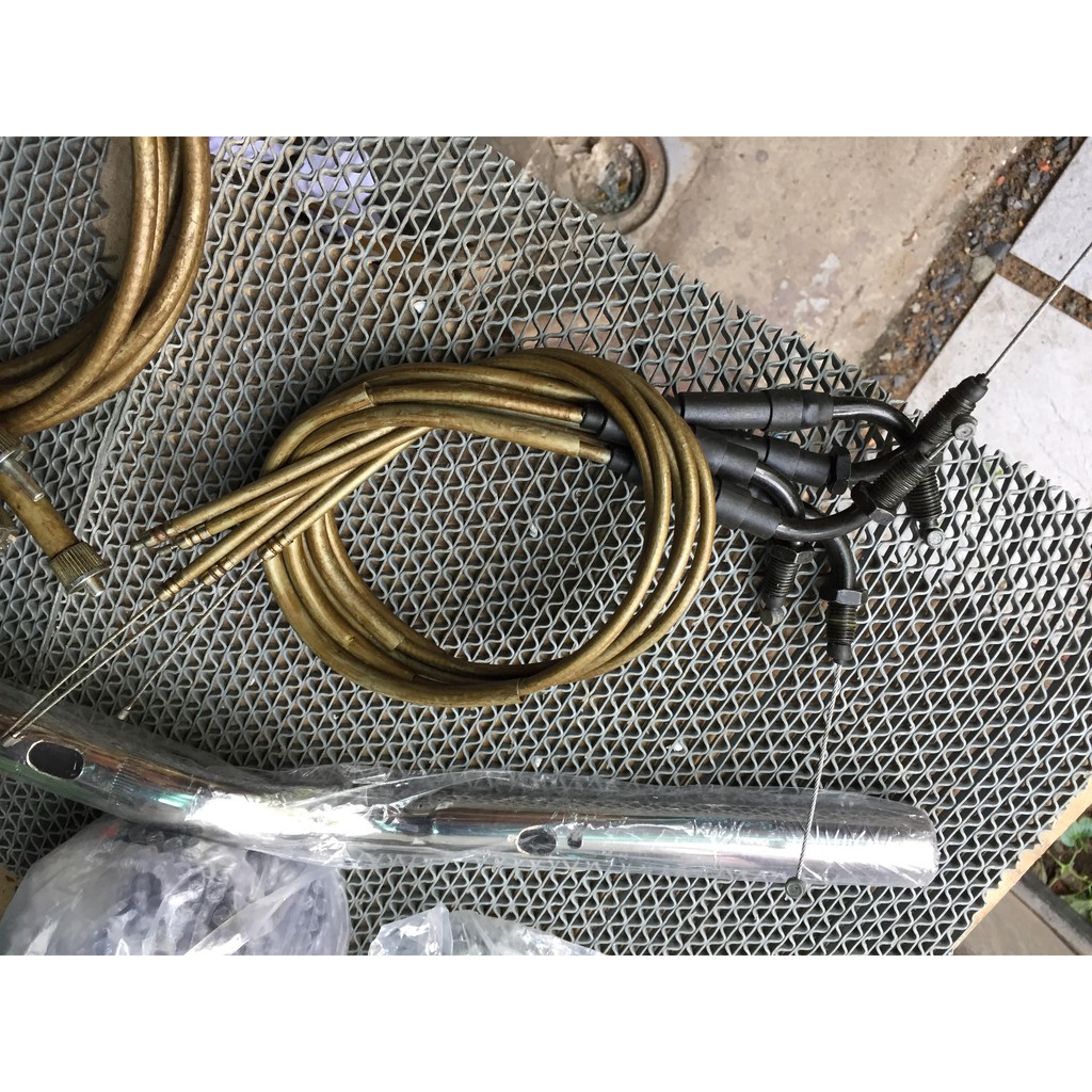 Bộ 4 dây : côn, thắng, km, ga cuốn cho honda 68-72 ghi đông cao