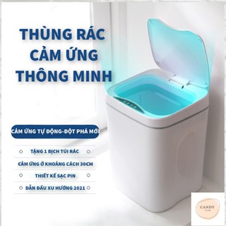 THÙNG RÁC THÔNG MINH. 1.5L. ĐÓNG MỞ TỰ ĐỘNG, MANG LẠI CẢM GIÁC HIỆN ĐẠI CHO CĂN NHÀ