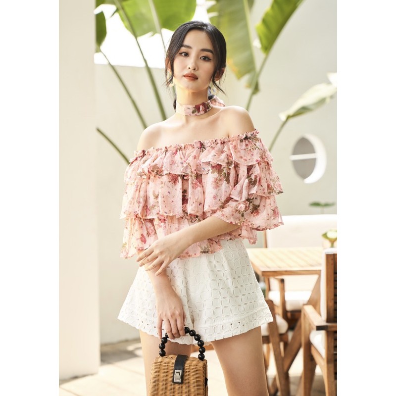 Áo tầng trễ vai Shine top