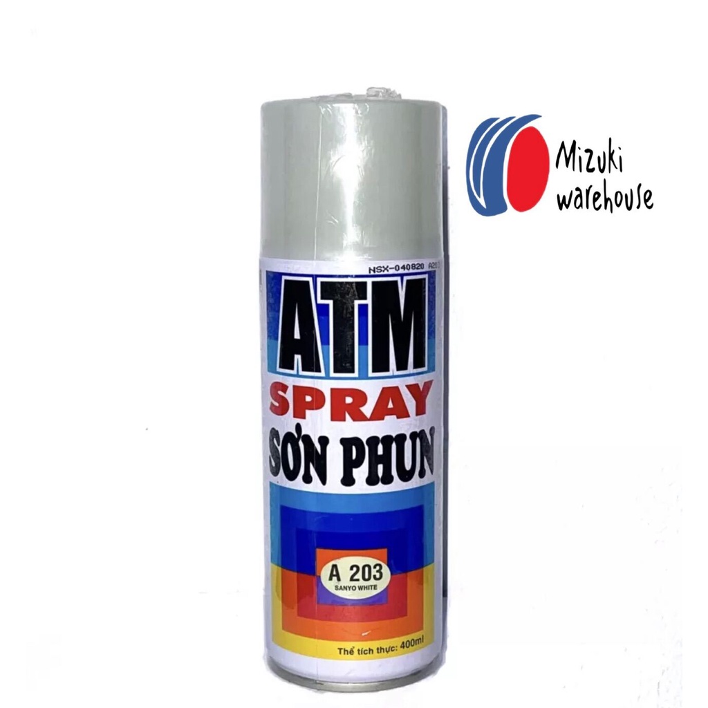 Sơn xịt màu Trắng Xám Sanyo