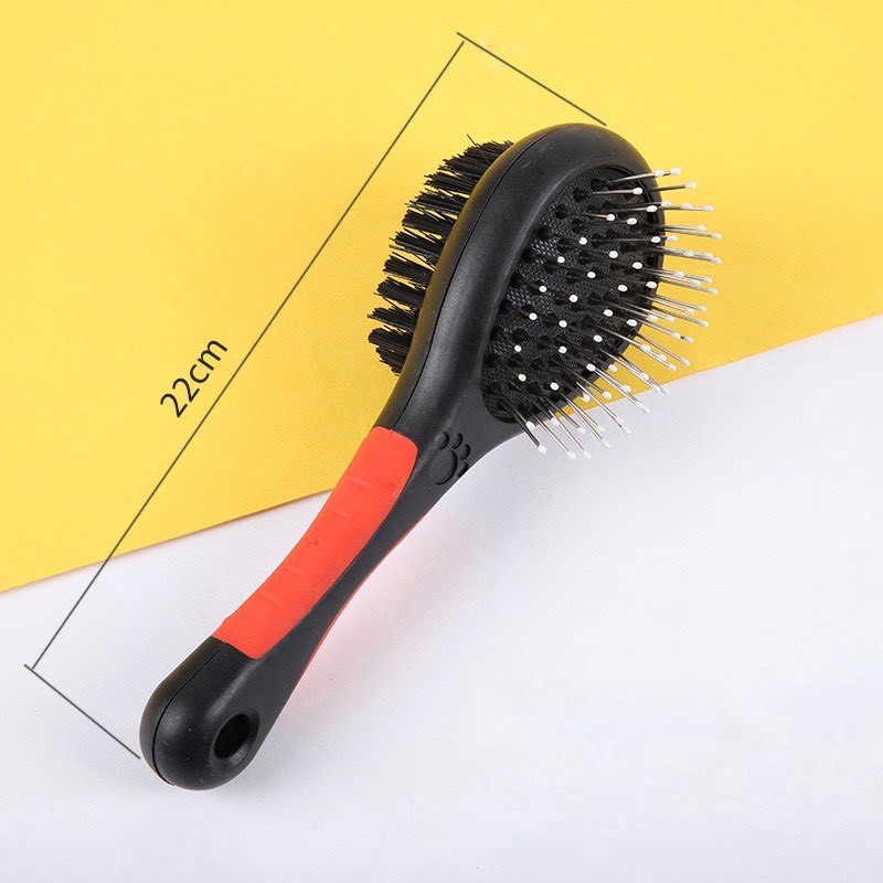 Lược+bàn chải 2 trong 1 dùng để chải lông và massage kích thích lưu thông máu cho thú cưng