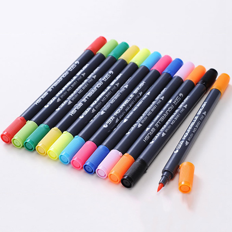 1 bút lông hai đầu 80 màu sắc dành cho trẻ em và người lớn