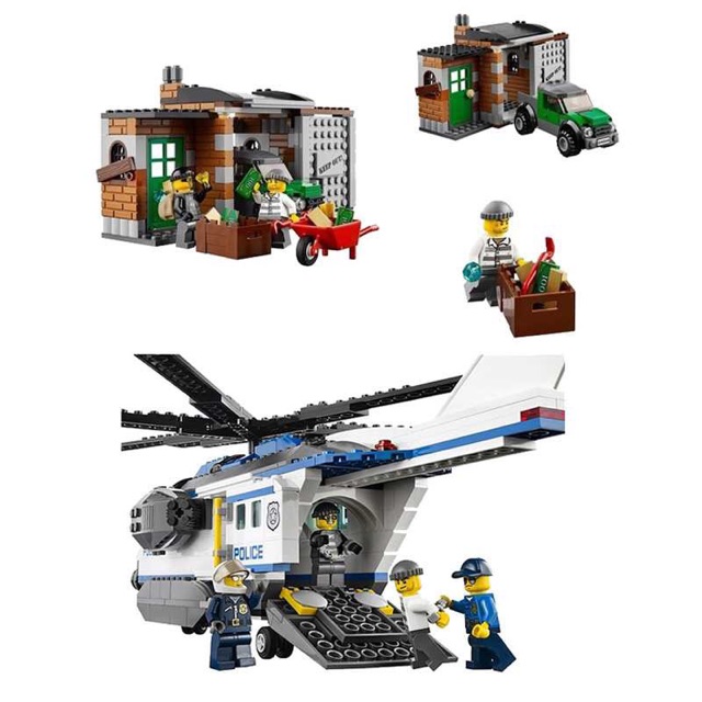 Lego urban police 10423 - trực thăng cứu hộ 528 chi tiết