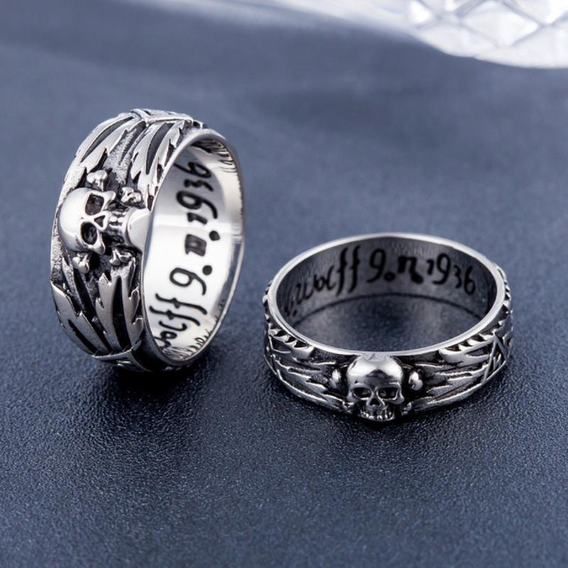 (MớI) Nhẫn HợP Kim HìNh ĐầU Lâu Phong CáCh Gothic