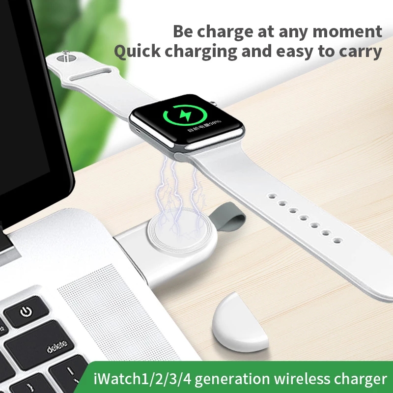 Đế Sạc Không Dây Mini Cho Đồng Hồ Apple iWatch Series/USB 2W