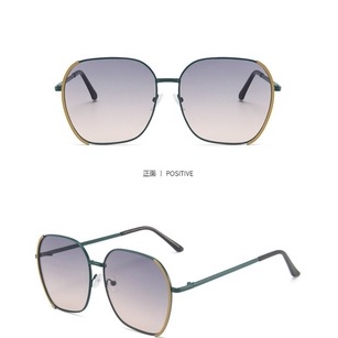 Kính mát gọng vuông không viền phong cách Âu Mỹ thời trang cho nữ
