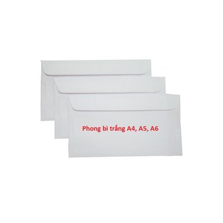 Tệp 50c phong bì trắng A4,A5,A6