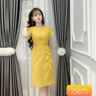 Đầm body dài ôm eo ngắn tay sang trọng cực kỳ đẹp