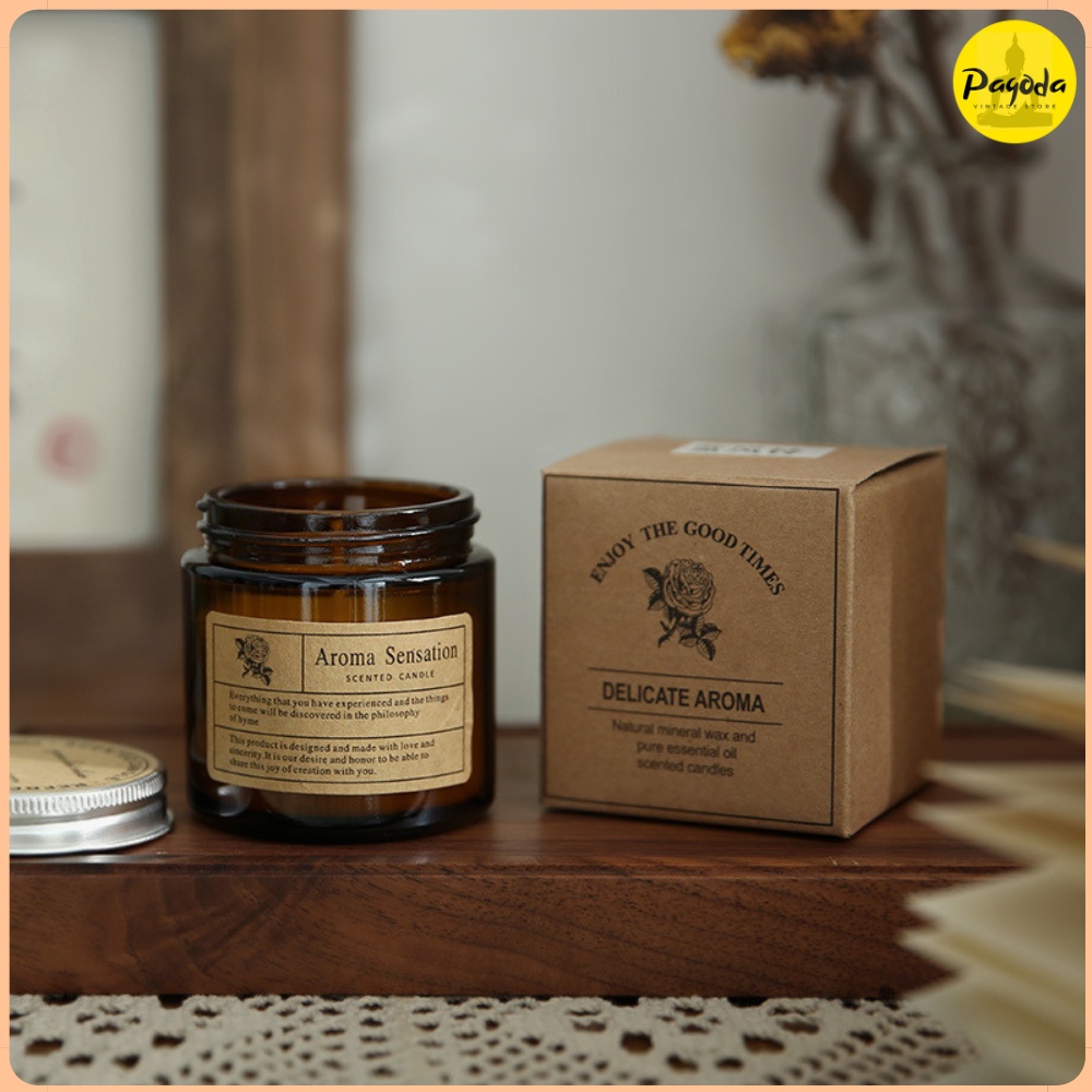 (SP mới) Nến thơm sáp đậu nành không khói vintage =&gt; Follow shop để nhận mã giảm giá
