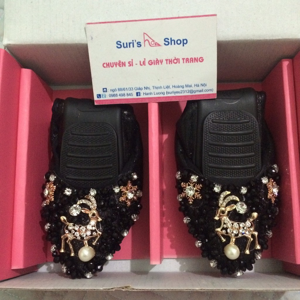 Giày búp bê họa tiết hươu(a7) | BigBuy360 - bigbuy360.vn