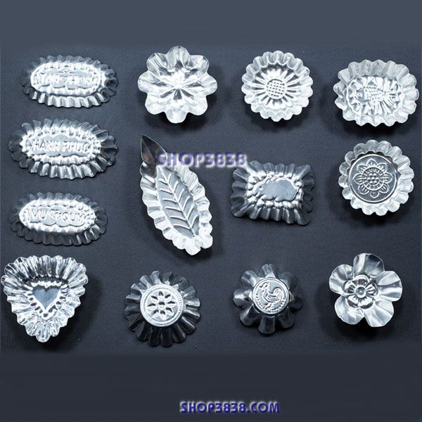 Combo 20 Khuôn Nhôm Làm Bánh Bò, Rau Cau Cốt Dừa Nhiều Hình Ngộ Nghĩnh