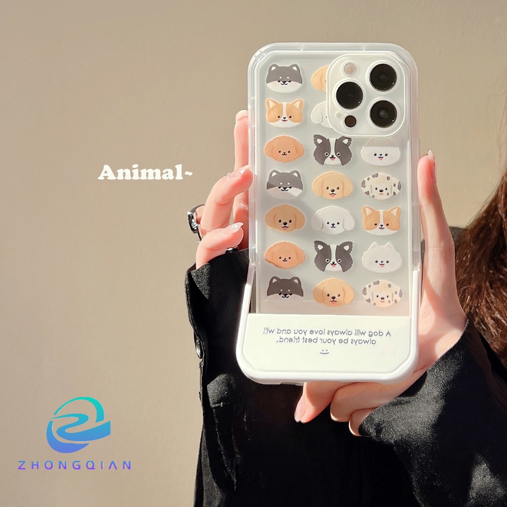 Ốp Điện Thoại Dẻo Họa Tiết Hoạt Hình Chú Chó Dễ Thương Chống Sốc Cho iPhone 13 12 11 Pro XS Max X XR 7 8 plus