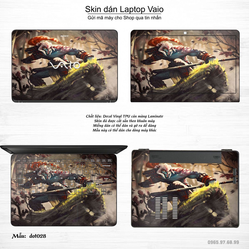 Skin dán Laptop Sony Vaio in hình Dota 2 _nhiều mẫu 5 (inbox mã máy cho Shop)