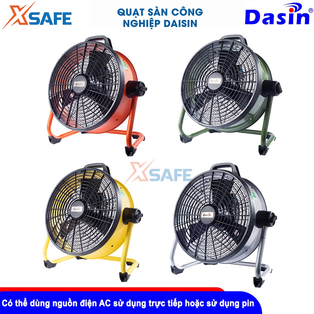 Quạt dùng pin và điện Dasin công suất 155W, nguồn điện 220V/50Hz, kích thước 730x 350x 820mm [CHÍNH HÃNG][XSAFE]