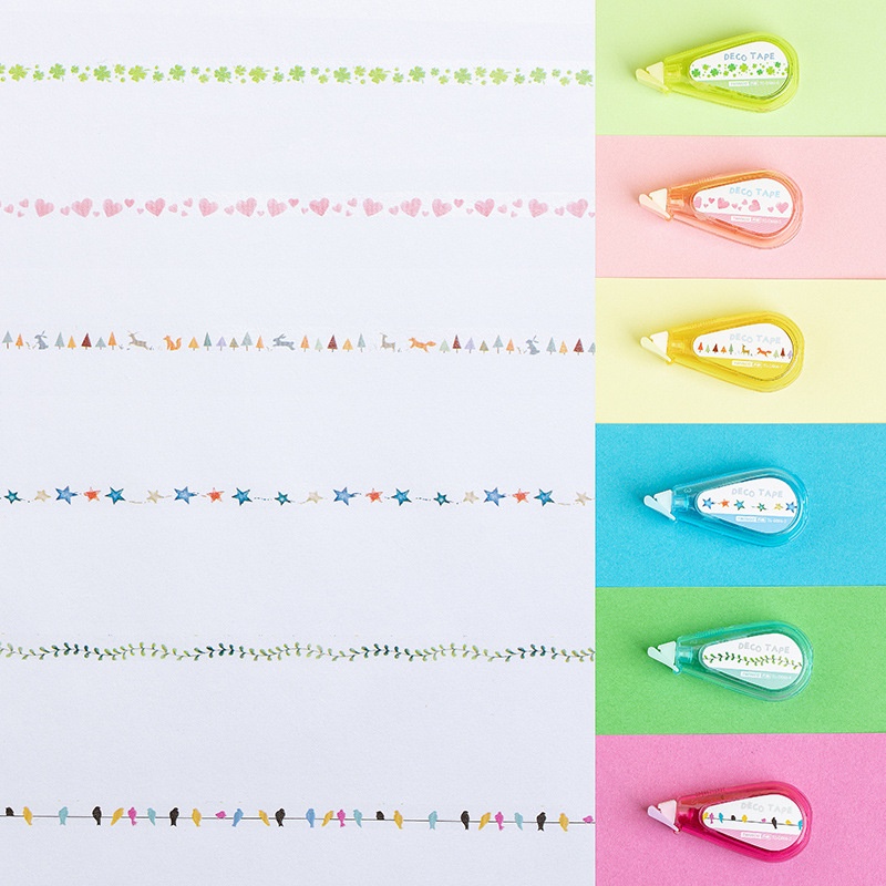 Bút Xóa Kéo Mini Họa Tiết Hoạt Hình Sáng Tạo Trang Trí Sổ Tay Nhật Ký DIY