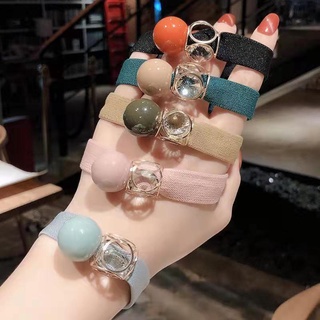 Dây cột tóc đính hạt tròn thời trang cho nữ