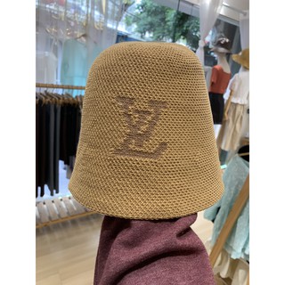 Mũ pucket dạ đan len LV