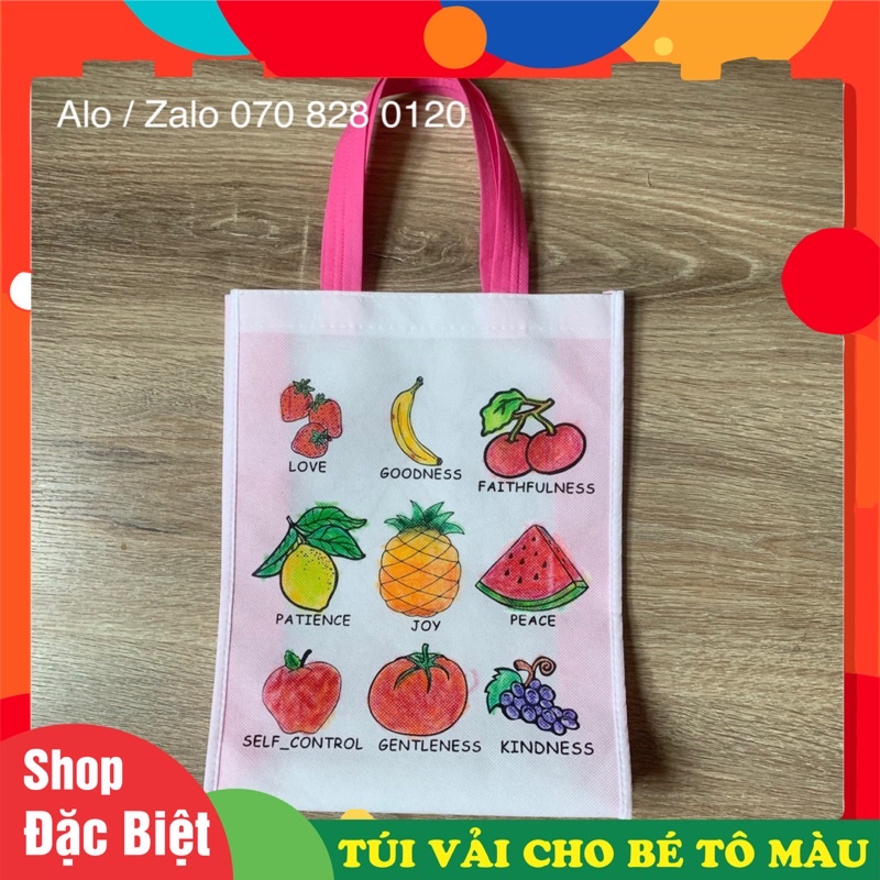 Túi vải tô màu