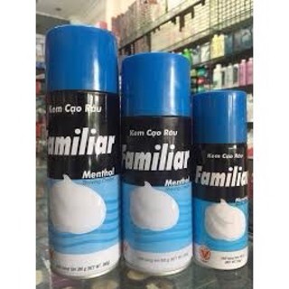 Kem (Bọt) Cạo Râu Hương Bạc Hà Familiar Menthol 360/300/175g