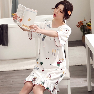 đầm mặc nhà cotton váy mặc nhà cực xinh cực cute