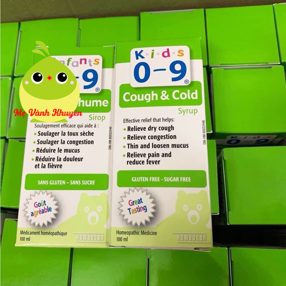 Siro giảm đa triệu chứng cho bé từ 0 đến 12 tuổi Kids Relief Cough & Cold Syrup, USA/Canada