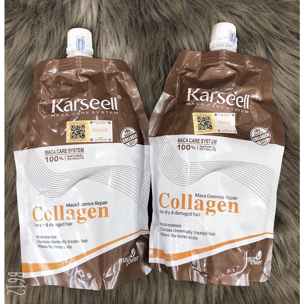 Hấp dầu Collagen phục hồi tóc hư tổn Karseell 500ml ( Hàng chính hãng )