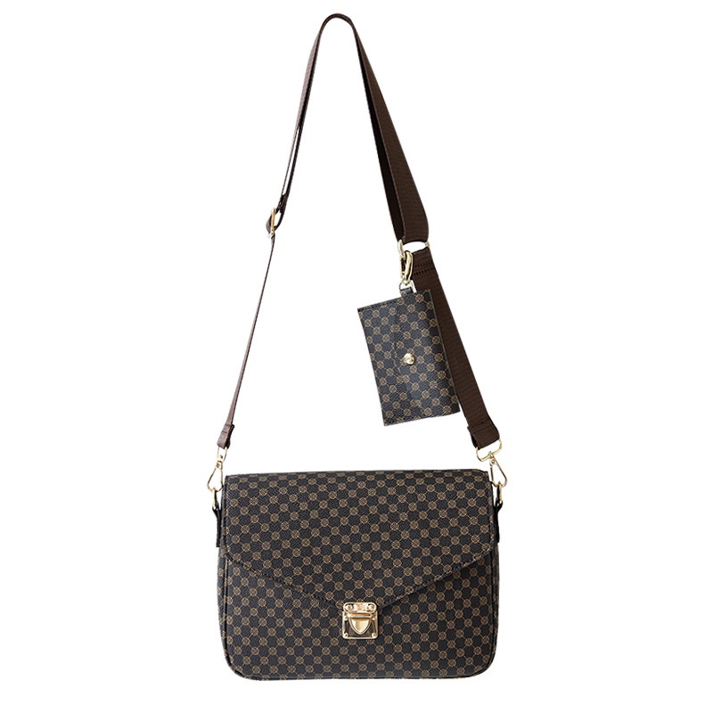 Túi đeo vai in họa tiết cổ điển thời trang cho nữ