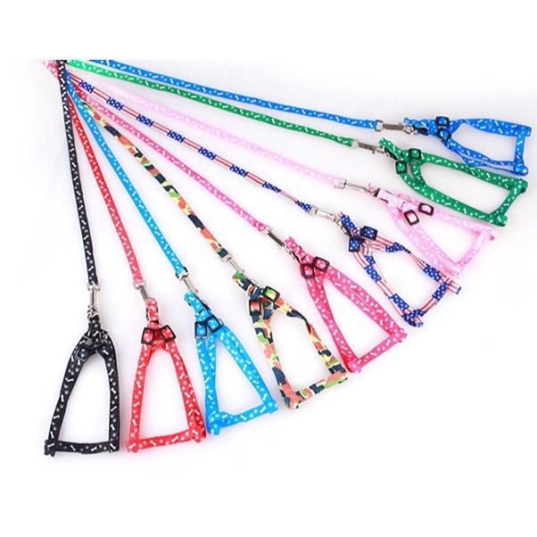 Dây dắt yếm thú cưng mỏng (họa tiết ngẫu nhiên)