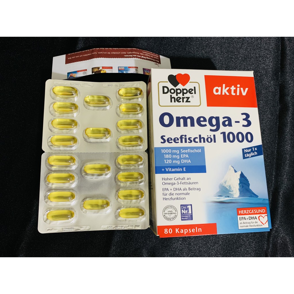 Viên uống bổ sung Omega-3 1000 80 viên