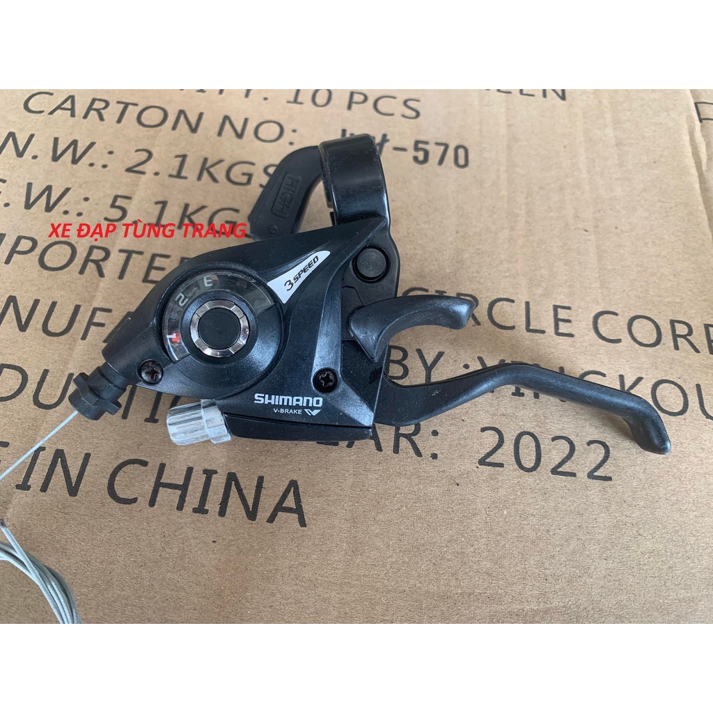 TAY ĐỀ BẤM XẢ XE ĐẠP SHIMANO 3X7
