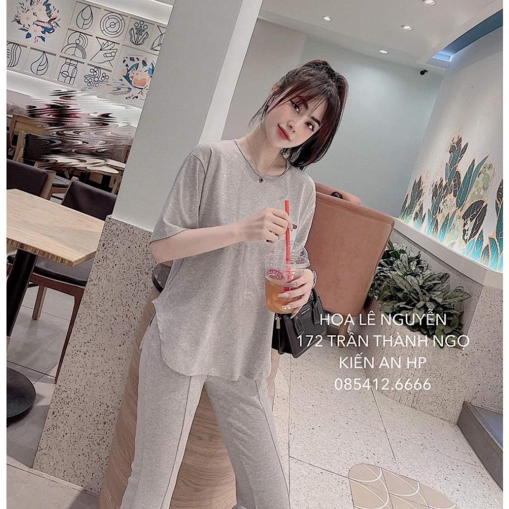 [ 𝐅𝐑𝐄𝐄 𝐒𝐇𝐈𝐏 ] ĐỒ BỘ NỮ COTTON VẠT BẦU QUẦN ỐNG LOE