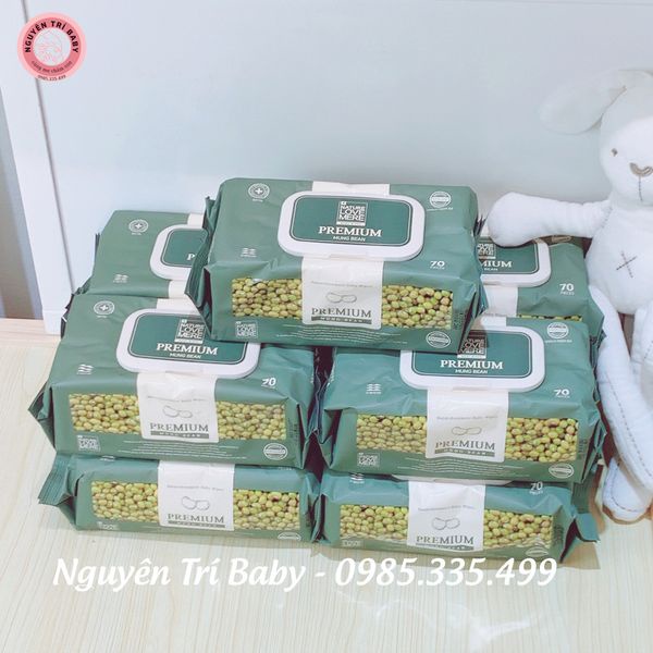 Khăn giấy ướt Nature Love Mere Mung Bean (70 tờ)